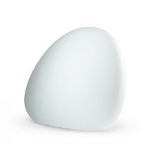 Stone_M lampa stojąca zewnętrzna biała 1x25W LED E27 IP44